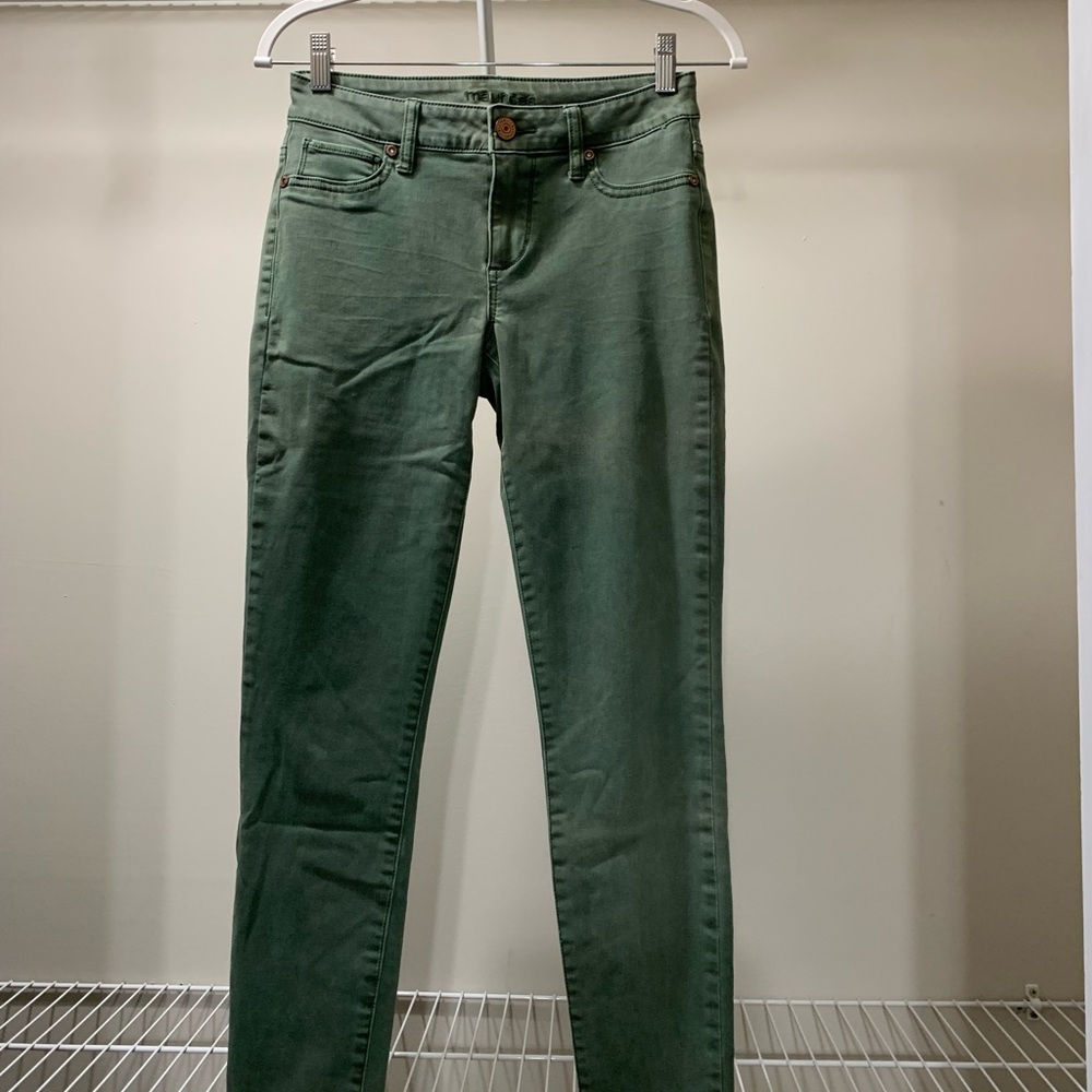 Maurices Olive Green Jeggings